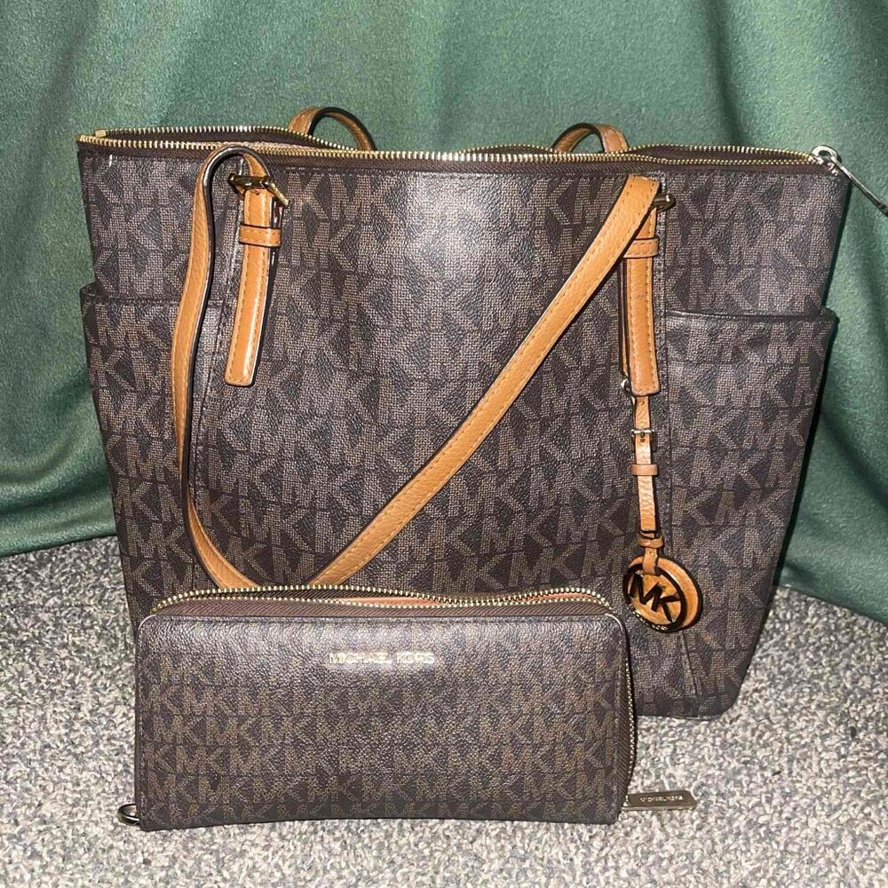 MK Purse & Wallet Set
